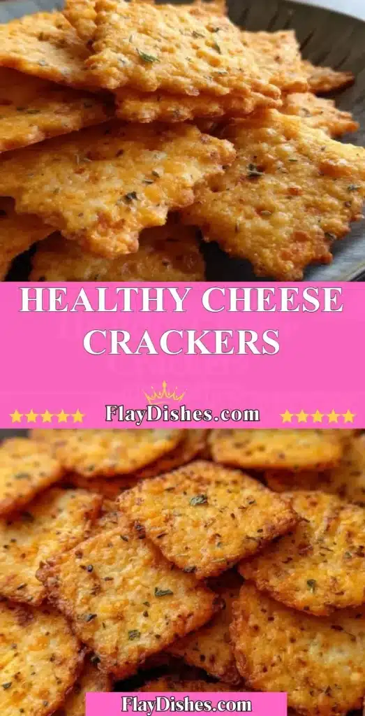 Healthy cheese crackers made with wholesome ingredients
