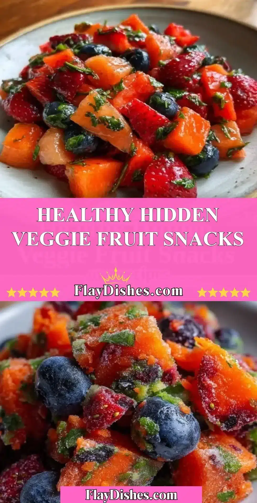Healthy hidden veggie fruit snacks packed with nutrients and flavor