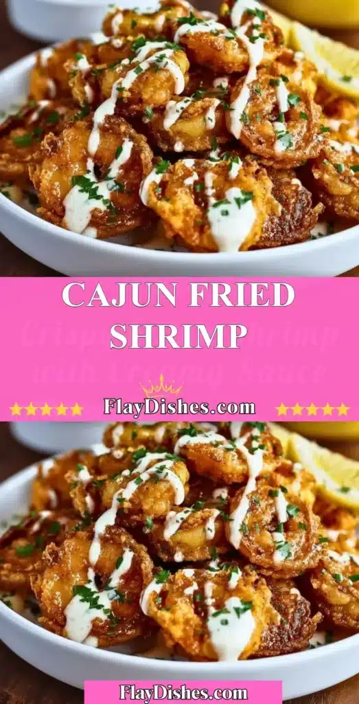 Delicious Cajun fried shrimp served on a plate with dipping sauce