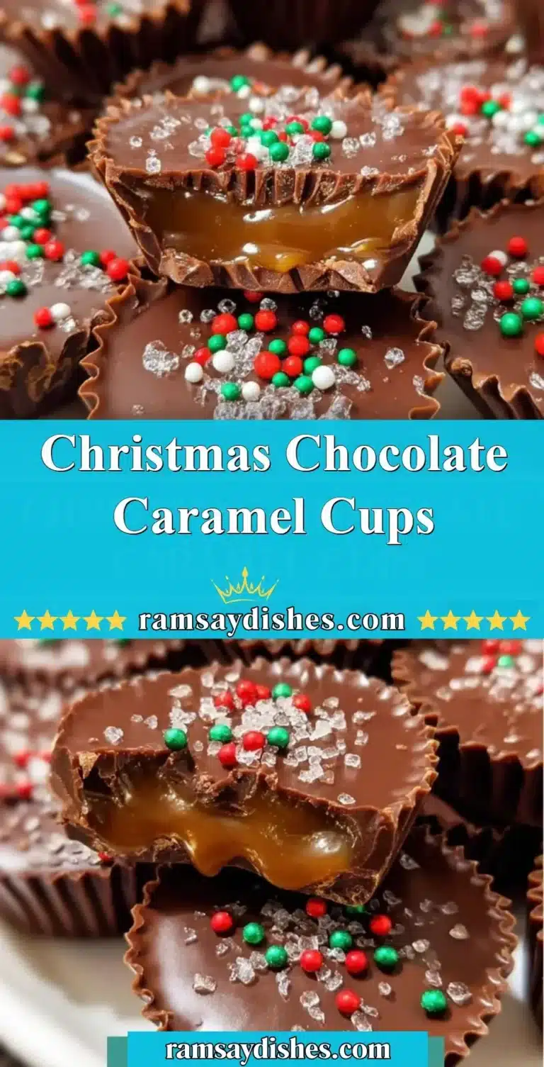 Christmas Chocolate Caramel Cups 9 Delicious homemade Christmas chocolate caramel cups
