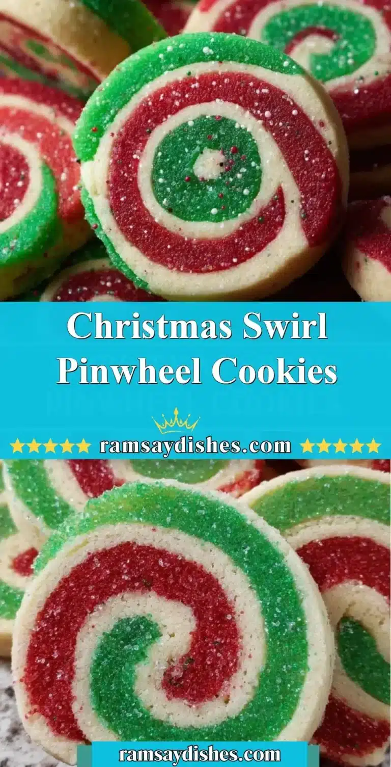 Christmas Swirl Pinwheel Cookies 9 Colorful Christmas swirl pinwheel cookies on a festive plate