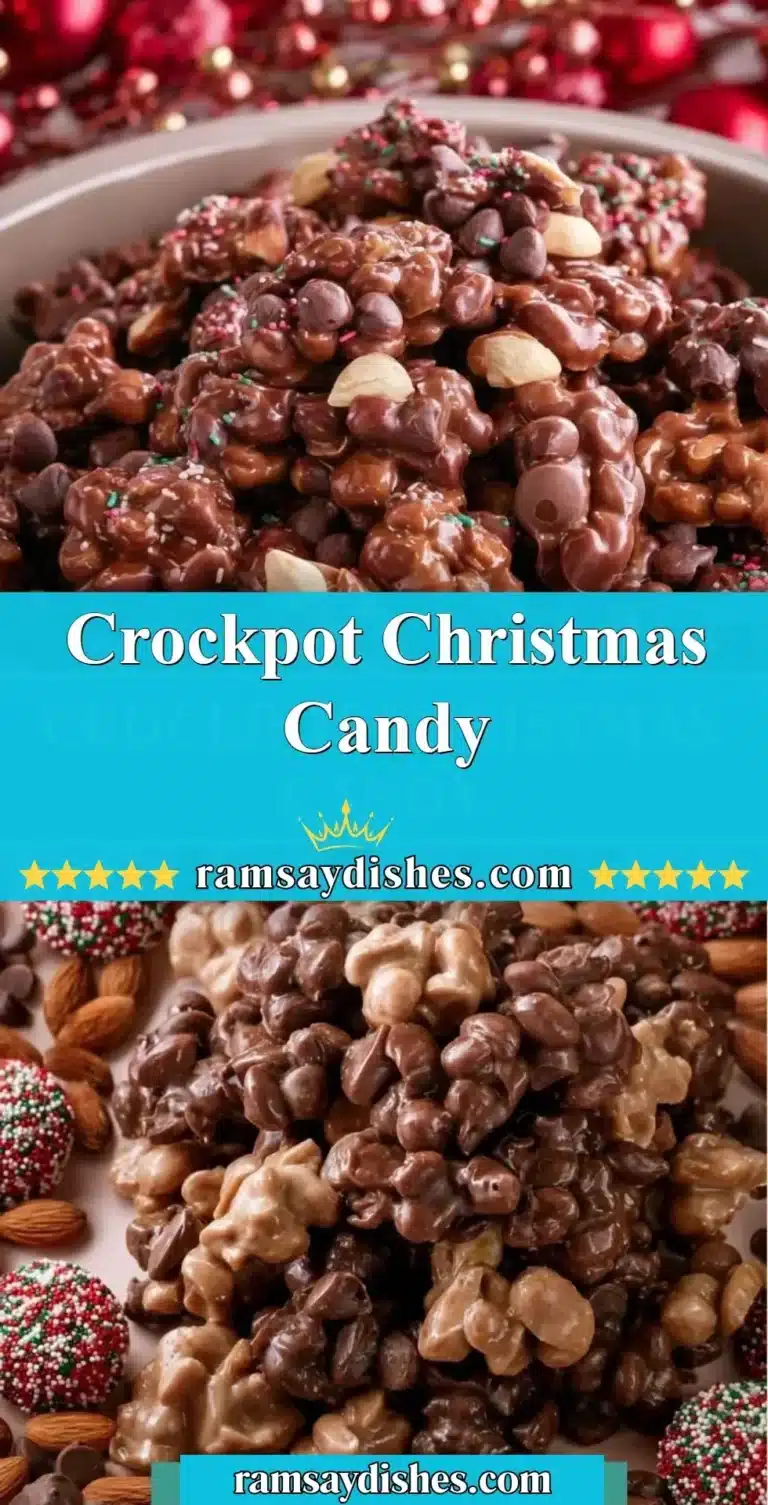 Crockpot Christmas Candy 6 Homemade Crockpot Christmas Candy in a festive bowl