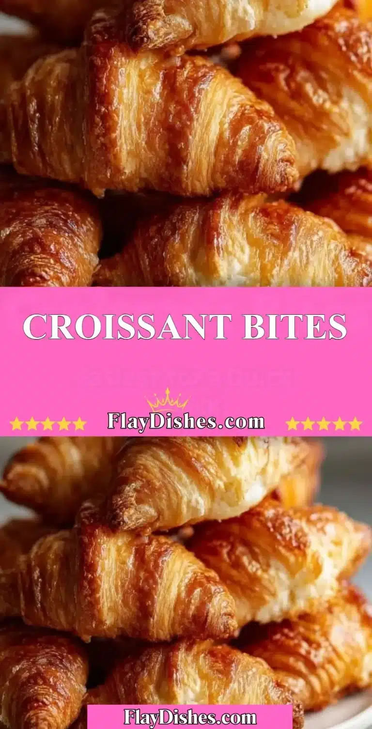 Croissant Bites 5 Delicious croissant bites filled with creamy cheese and herbs