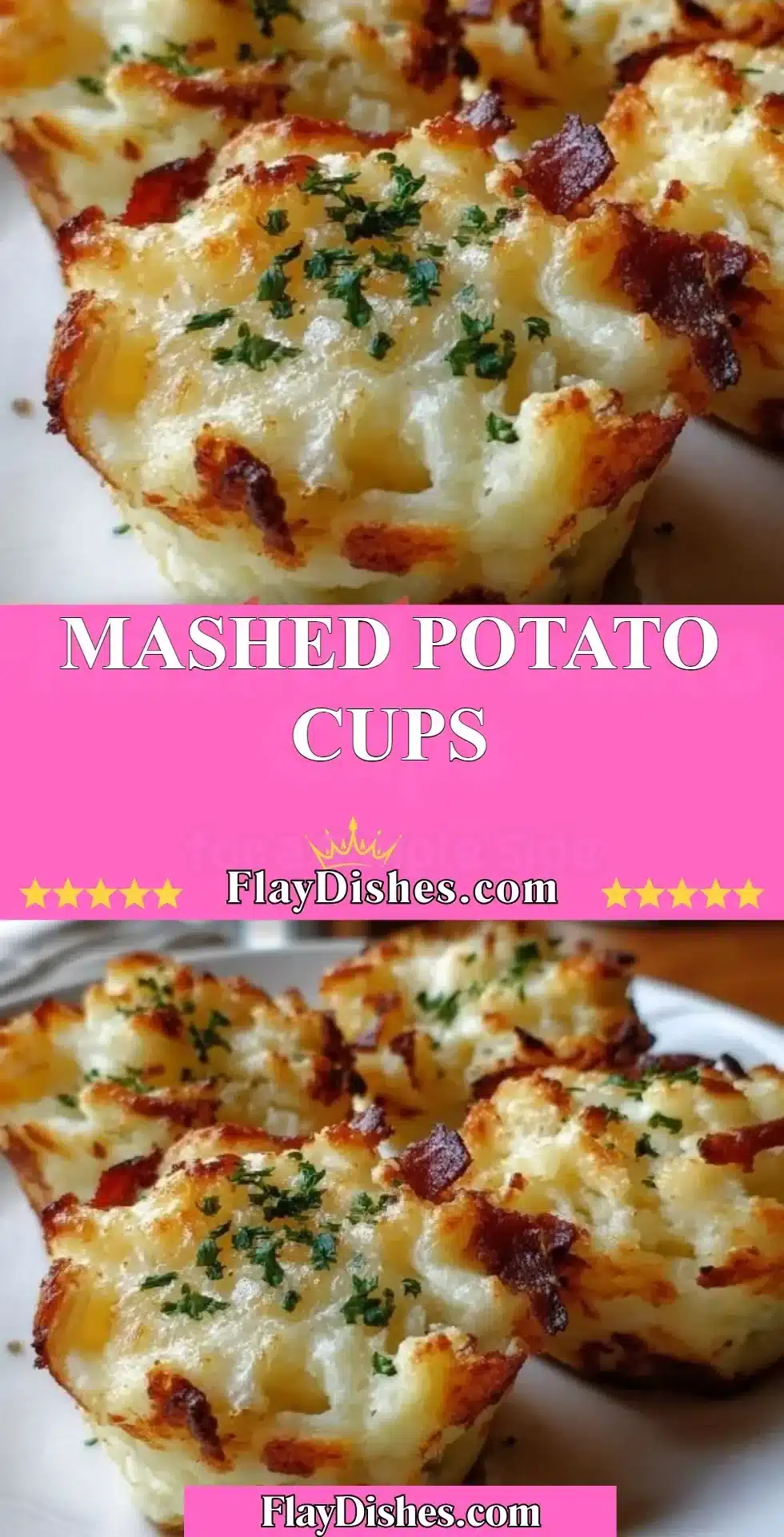 Mashed Potato Cups 2 Delicious mashed potato cups served as a fun appetizer