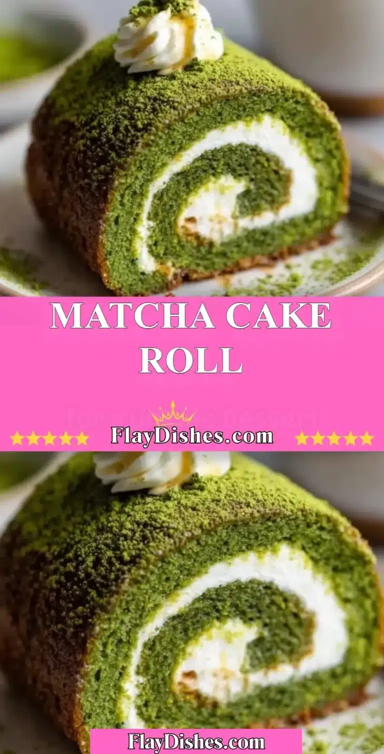 Deliciously rolled Matcha Cake with green tea flavor and cream filling