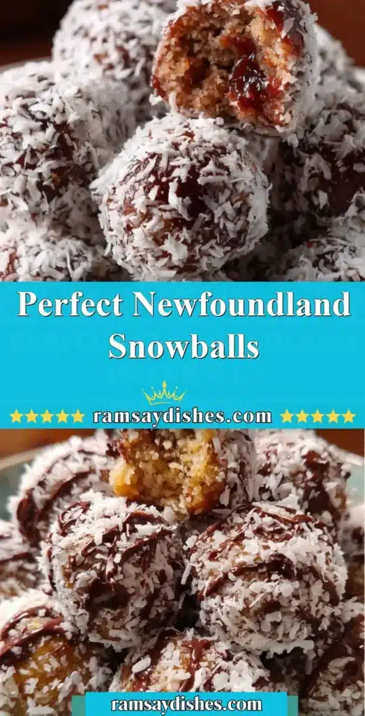 Delicious Newfoundland Snowballs dessert made with marshmallows and coconut.