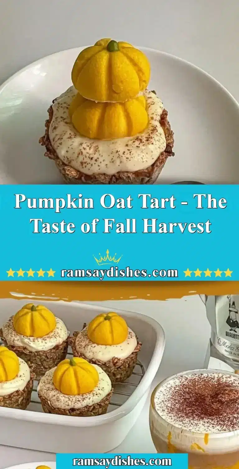 Delicious Pumpkin Oat Tart capturing the essence of fall harvest