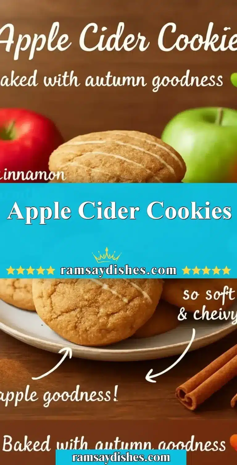 Apple Cider Cookies 8 Delicious apple cider cookies baked with warm spices