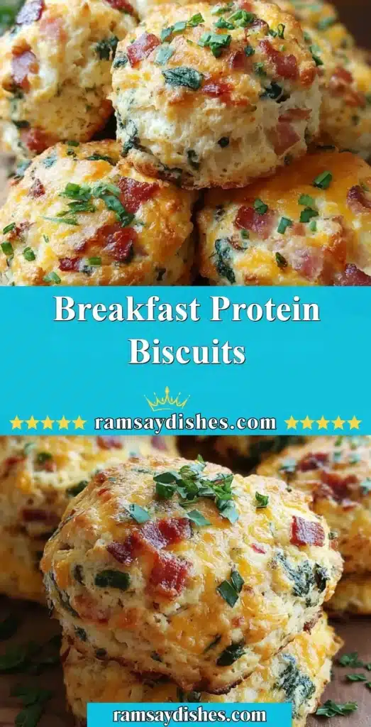 Delicious breakfast protein biscuits packed with nutrients for a healthy start