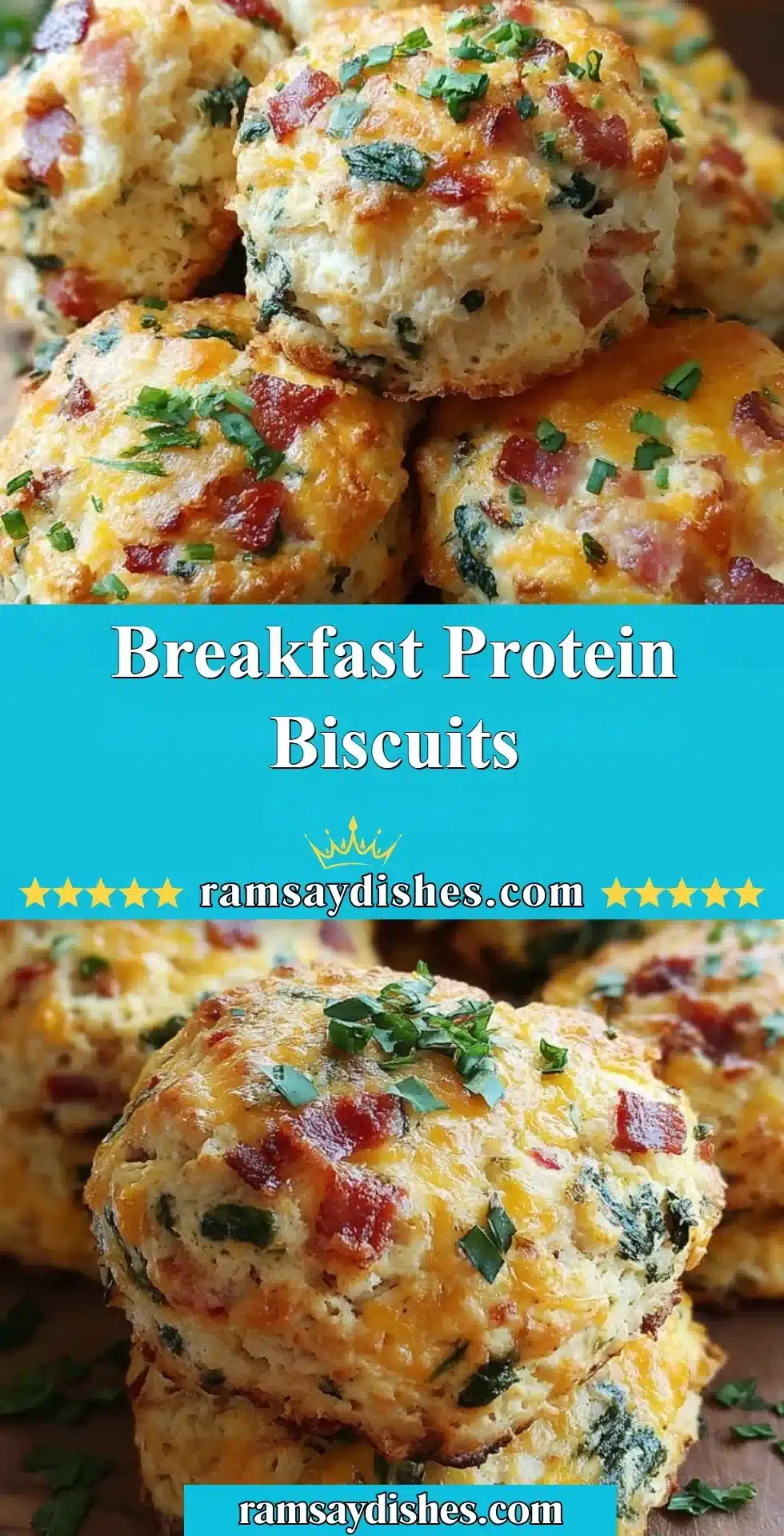 Breakfast Protein Biscuits 2 Delicious breakfast protein biscuits packed with nutrients for a healthy start