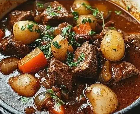 Classic Beef Stew 7 Delicious bowl of classic beef stew with vegetables and tender meat