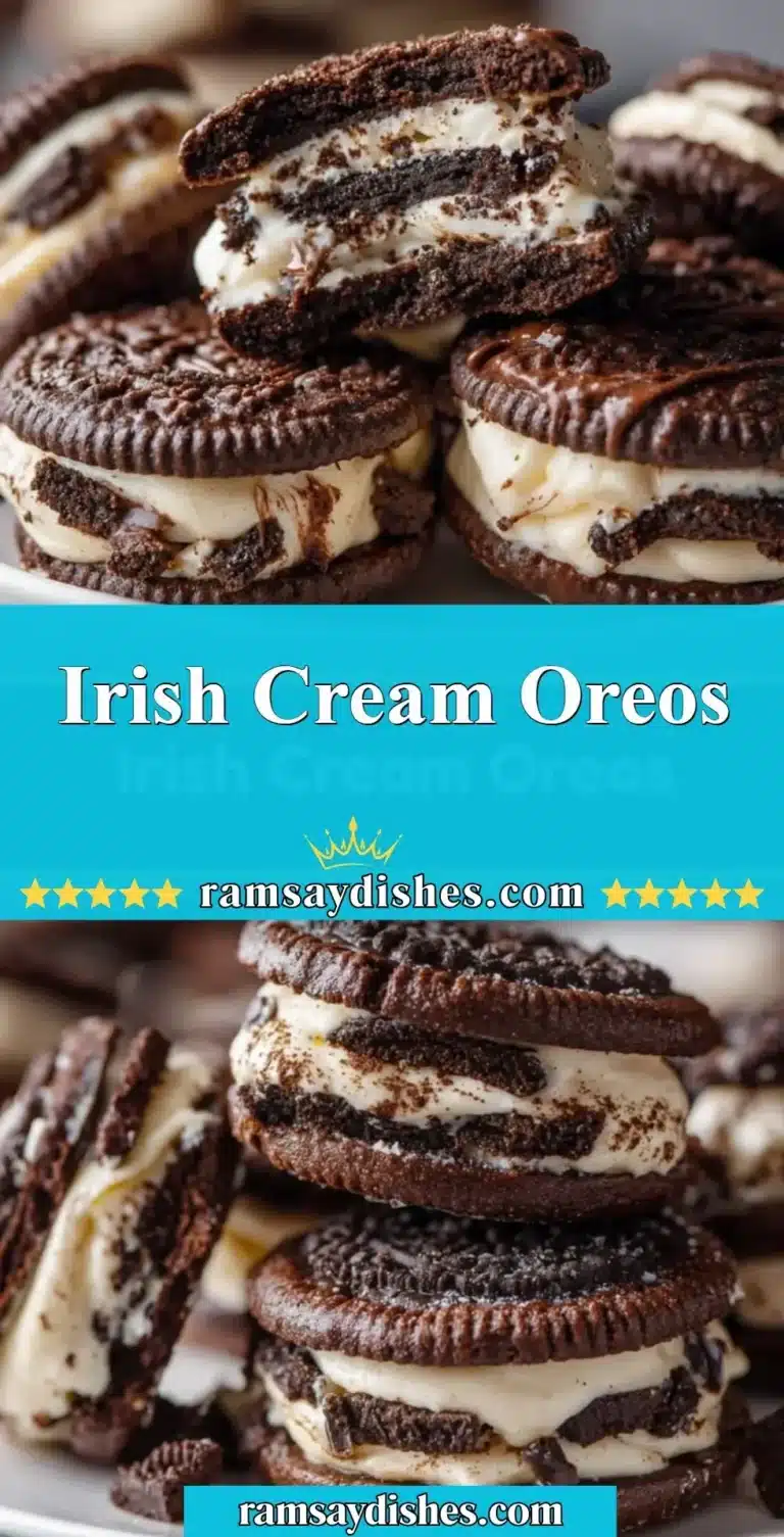 Delicious Irish Cream Oreos displayed on a plate