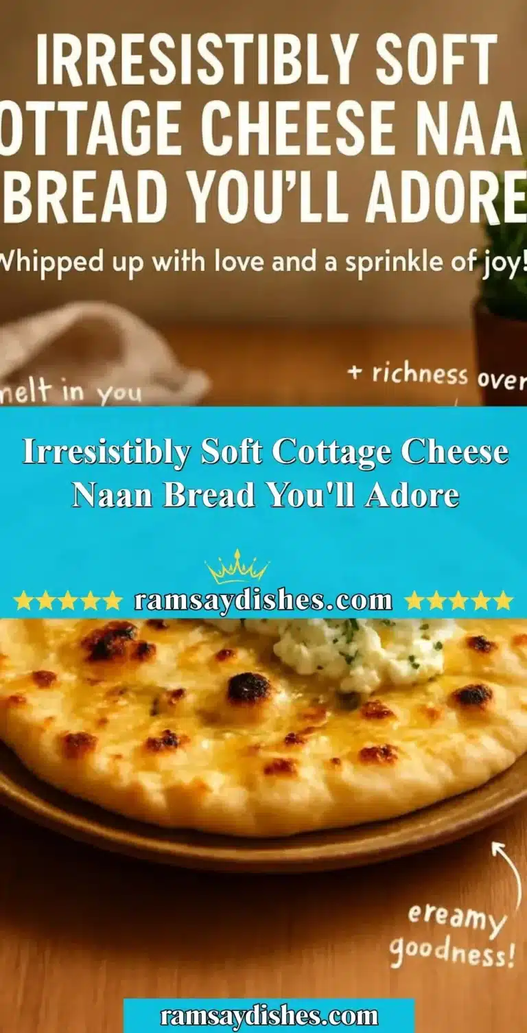 Irresistibly Soft Cottage Cheese Naan Bread You'll Adore 5 Freshly baked cottage cheese naan bread served warm.