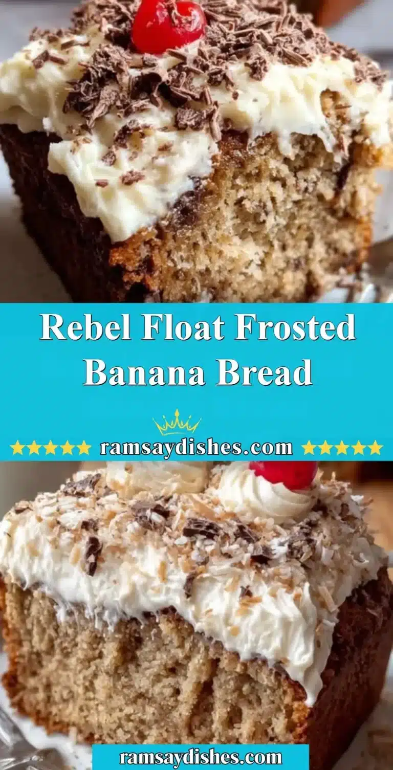 Rebel Float Frosted Banana Bread 5 Delicious Rebel Float Frosted Banana Bread topped with creamy frosting
