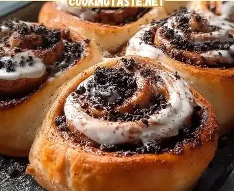 Spooky Cinnamon Rolls 9 Halloween-themed spooky cinnamon rolls decorated for a festive celebration