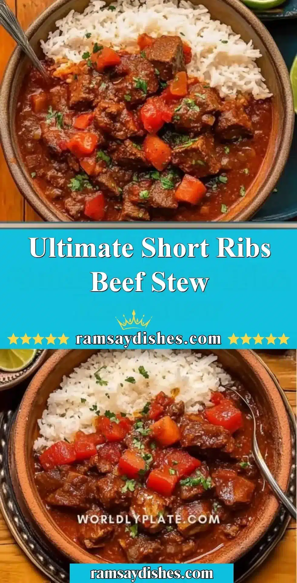 Ultimate Short Ribs Beef Stew with rich flavors and tender meat