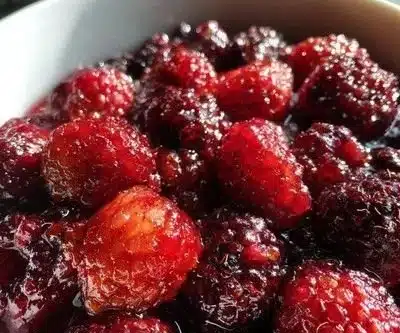 Berry Brulee 2 Delicious Berry Brulee dessert with caramelized berries on top