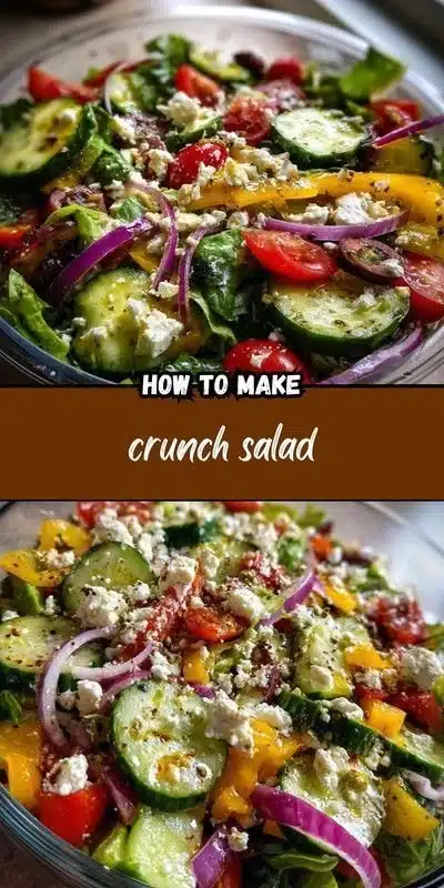 Crunch Salad 8 Delicious Crunch Salad featuring fresh vegetables and crunchy toppings.
