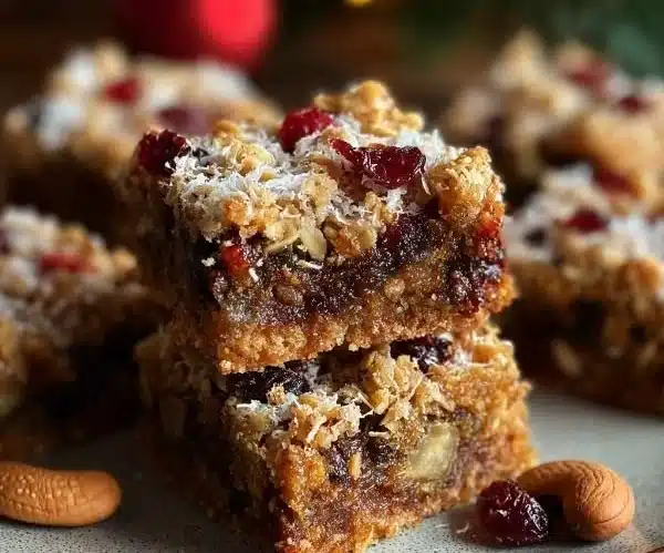 Festive Spiced Christmas Dessert Bars with a Crunchy Crust 4 Festive spiced Christmas dessert bars with a crunchy crust