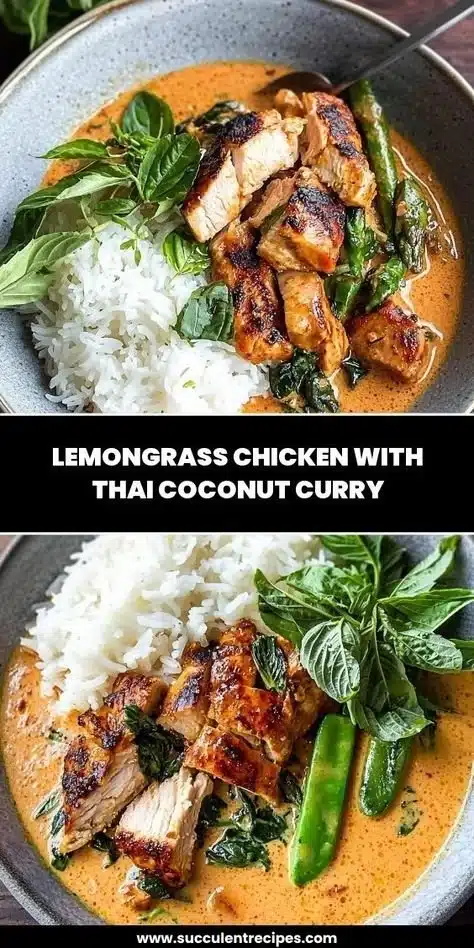 Delicious plate of lemongrass chicken garnished with herbs