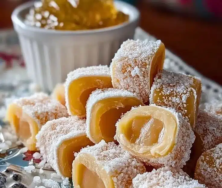 Delicious Old Fashioned Potato Candy made with mashed potatoes and powdered sugar