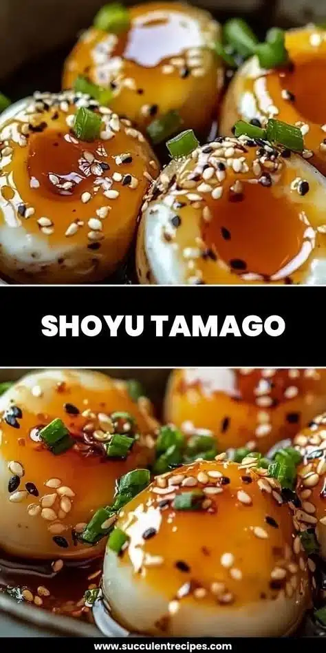 Delicious soy sauce egg served on a plate with garnishes