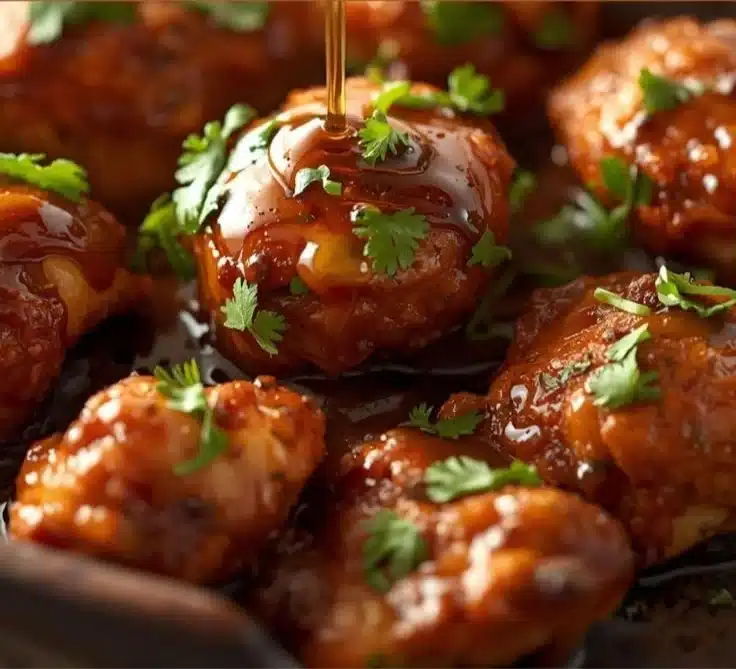 Chipotle Honey Chicken Copycat 4 Delicious Chipotle Honey Chicken plated with fresh vegetables