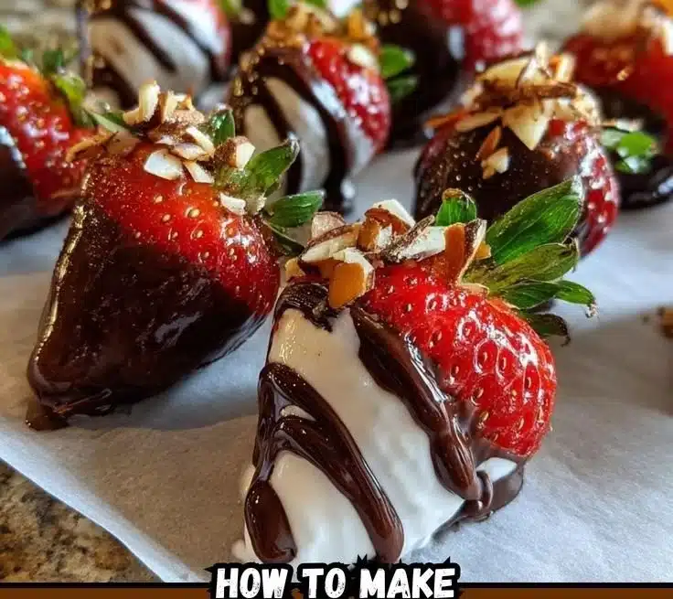 Chocolate-Dipped Strawberries with Greek Yogurt 13 Chocolate-dipped strawberries served with Greek yogurt for a tasty dessert