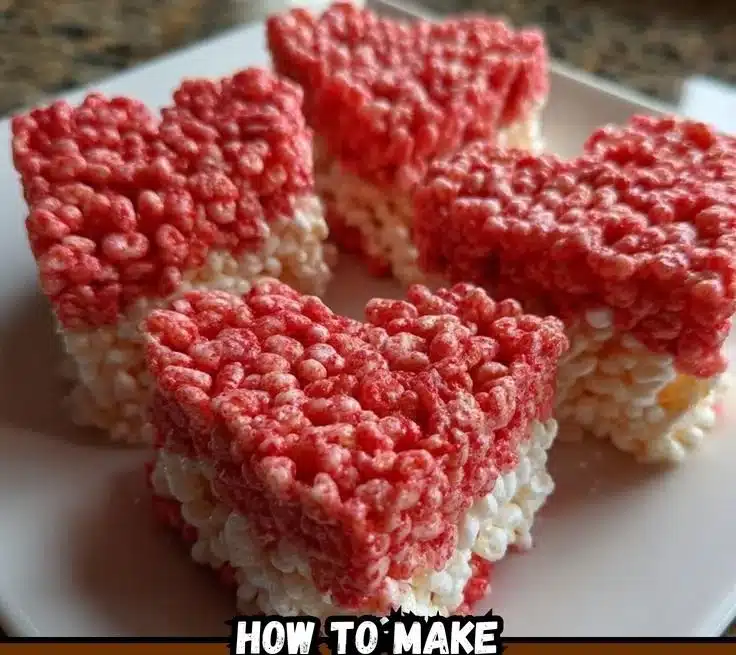 Heart-shaped Rice Crispy Treats for celebrations and special occasions