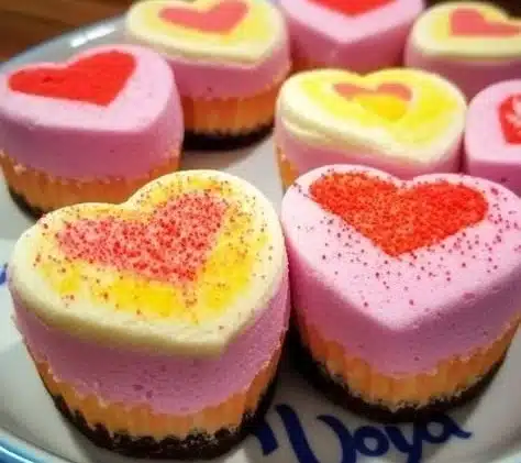 Mini Cheesecakes 10 Delicious mini cheesecakes arranged on a dessert platter