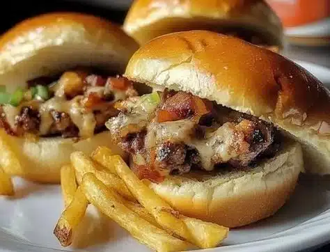 Tasty brat sliders served with toppings on a platter