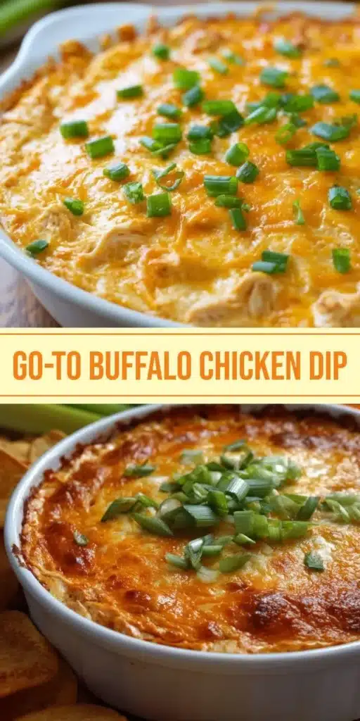 Delicious buffalo chicken dip served in a bowl with tortilla chips.
