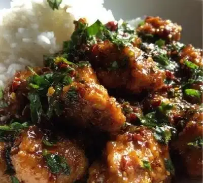 Firecracker Ground Chicken dish with vibrant spices and flavors