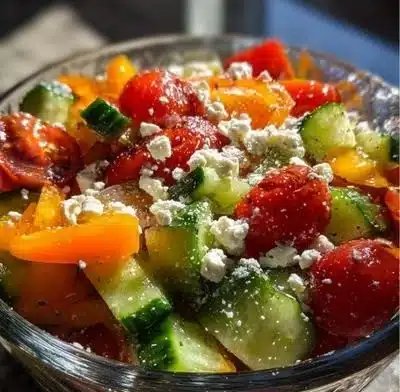 Plate of colorful high volume low calorie recipes for healthy eating