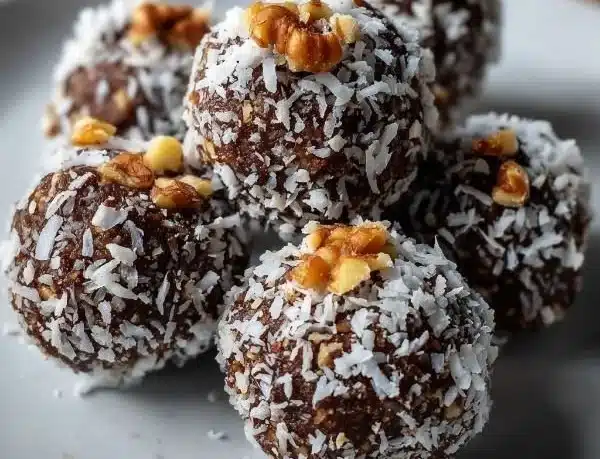 No-Bake Dubai Chocolate Balls on a stylish plate