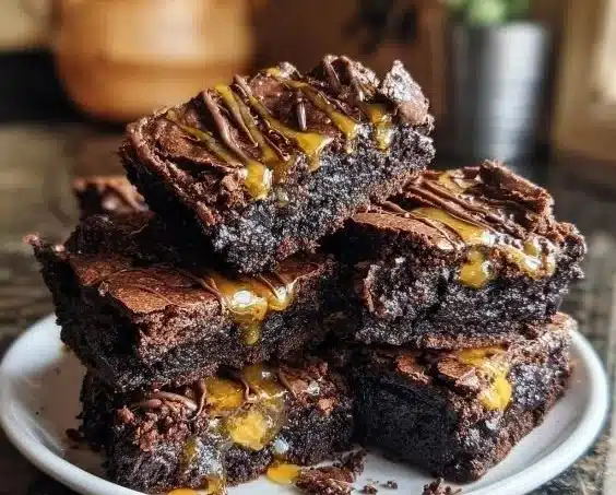 Delicious sourdough brownies drizzled with honey for a sweet dessert twist